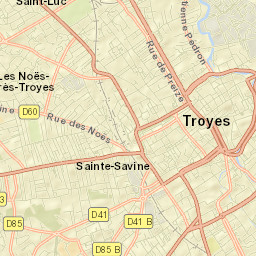 Sainte-Savine Street Map