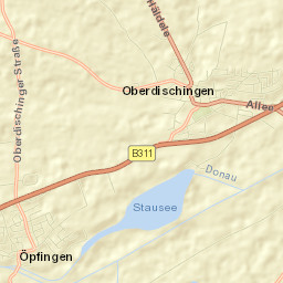 Oberdischingen Street Map