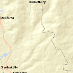 Izsófalva Street Map