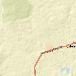 Edelény Street Map