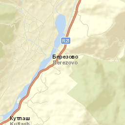 Berezovo Street Map