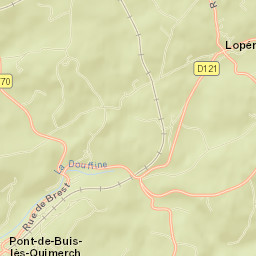 Lopérec Street Map