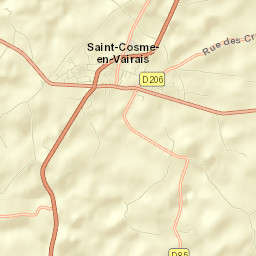 Saint-Cosme-en-Vairais Street Map