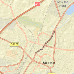 Sélestat Street Map