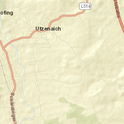 Utzenaich Street Map