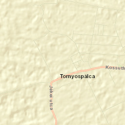 Tornyospálca Street Map
