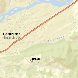 Horinchovo Street Map