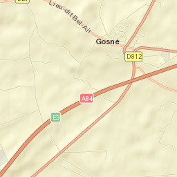 Gosné Street Map