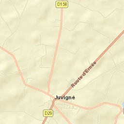 Juvigné Street Map