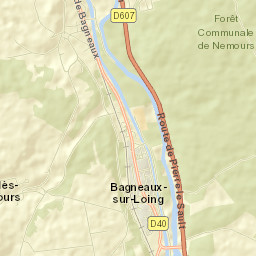 Bagneaux-sur-Loing Street Map