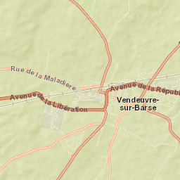 Vendeuvre-sur-Barse Street Map