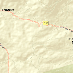 Taintrux Street Map