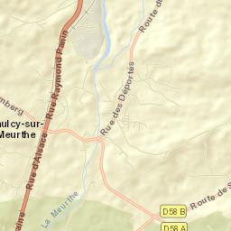 Saulcy-sur-Meurthe Street Map