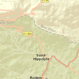 Saint-Hippolyte Street Map