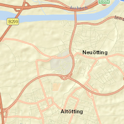 Neuötting Street Map