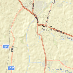 Vráble Street Map