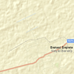 Velyki Berehy Street Map