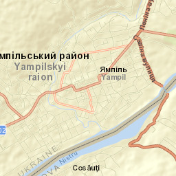 Yampil’ Street Map