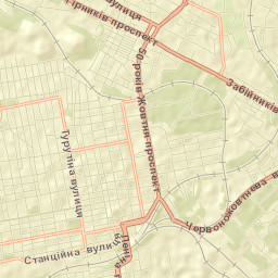 Yenakiyeve Street Map