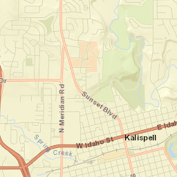 Kalispell Street Map