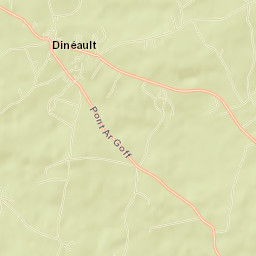 Dinéault Street Map