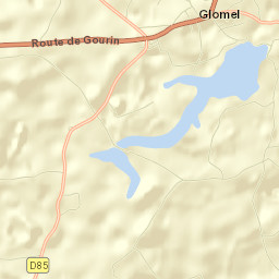 Glomel Street Map
