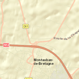 Montauban-de-Bretagne Street Map