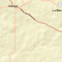 Gévezé Street Map