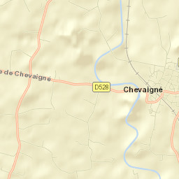 Chevaigné Street Map