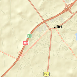 Liffré Street Map