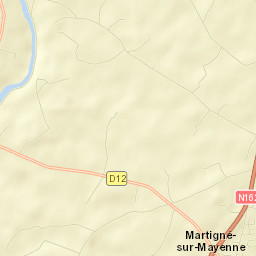 Martigné-sur-Mayenne Street Map