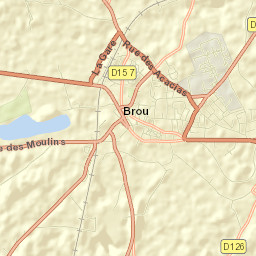 Brou Street Map