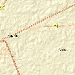 Yèvres Street Map