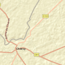 Chéroy Street Map