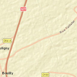 Bouilly Street Map