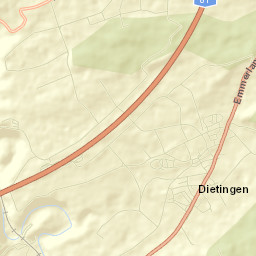 Dietingen Street Map