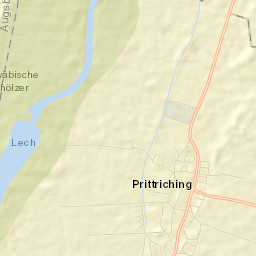 Prittriching Street Map