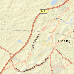 Olching Street Map