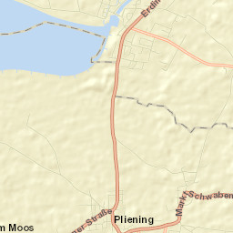 Pliening Street Map