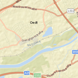 Oedt Street Map