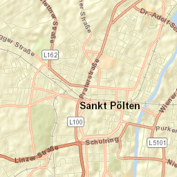 Sankt Pölten Stadt Street Map