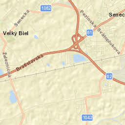 Senec Street Map