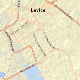 Okres Levice Street Map
