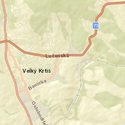 Veľký Krtíš Street Map