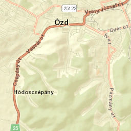 Ózd Street Map