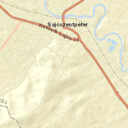 Sajószentpéter Street Map