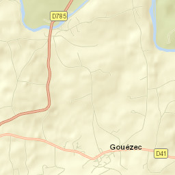 Gouézec Street Map