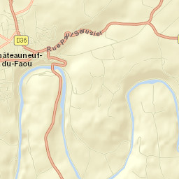 Châteauneuf-du-Faou Street Map