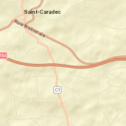 Saint-Caradec Street Map
