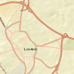 Loudéac Street Map